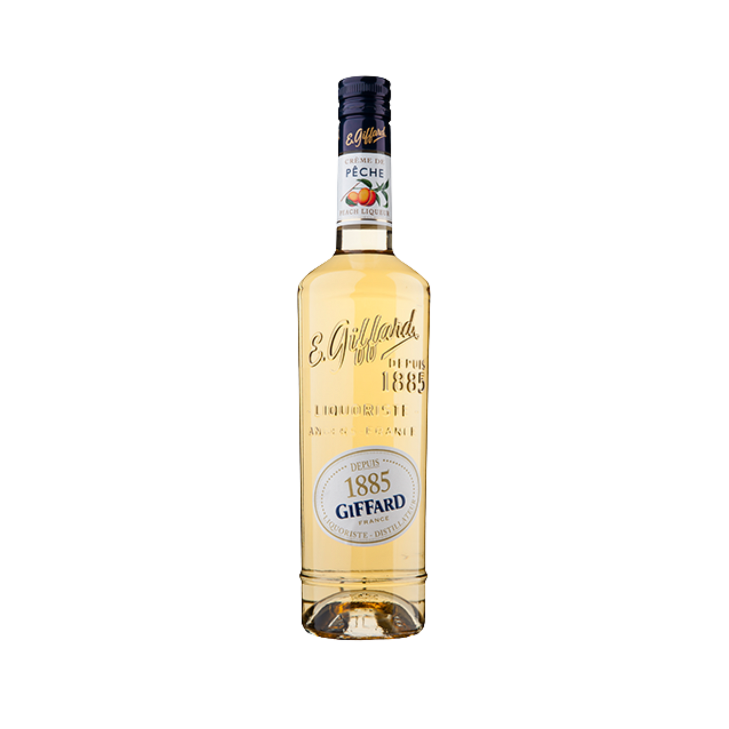 Giffard Crème de Pêche Pfirsichlikör 16 % vol. 1 L – Aromatischer Cocktail Likör