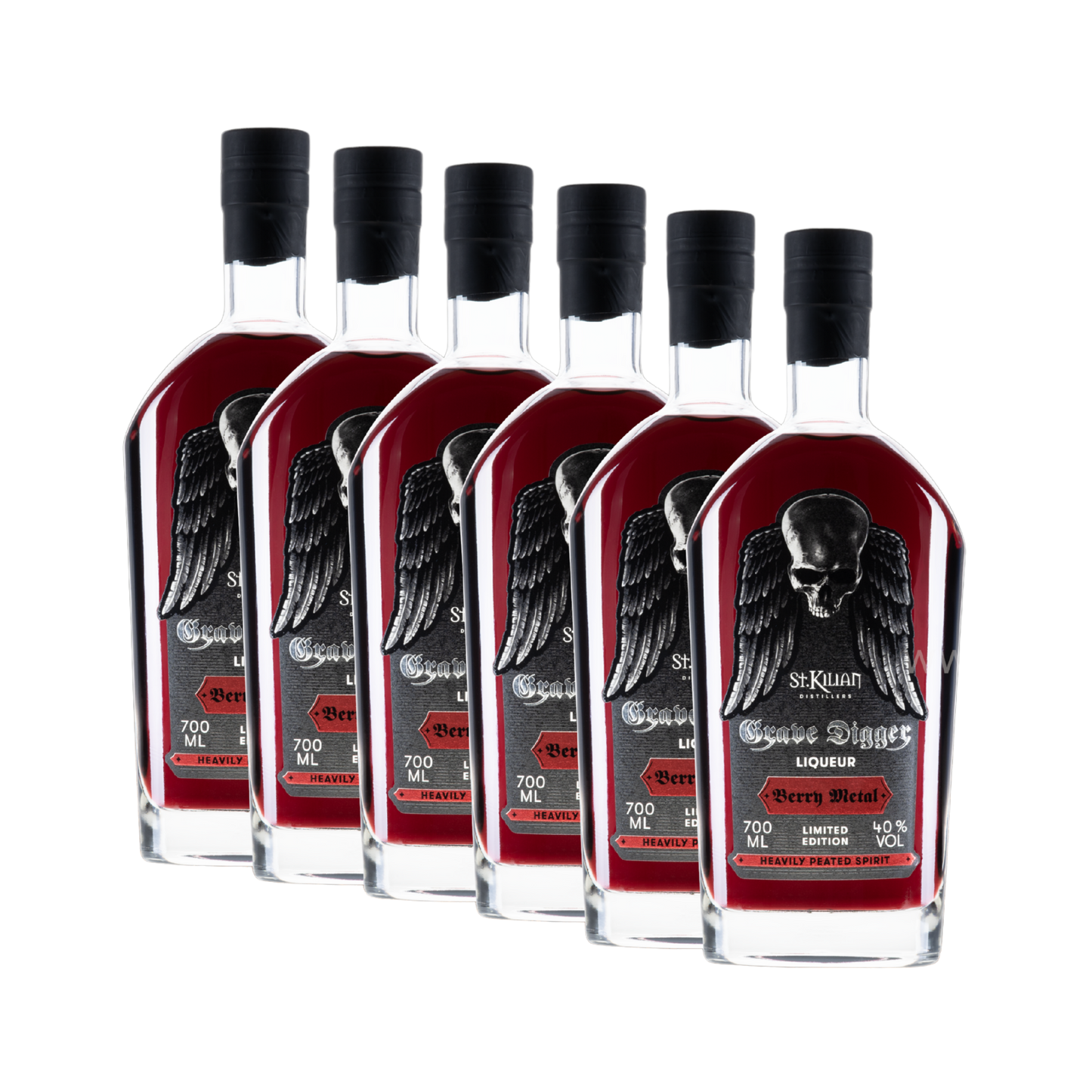 Grave Digger Berry Metal Whisky 40 % vol. 6 x 700 ml – Fruchtiger Whisky Vorteilspack