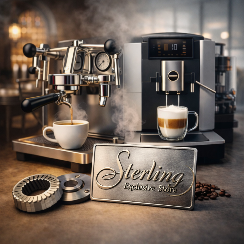 Kaffeemaschinen Vollautomat Siebträgermaschine Metallschild Tassen 