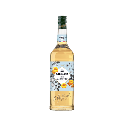 Giffard Amaretto Sirup Premium 1000 ml – Mandel Barsirup für Cocktails & Kaffeespezialitäten