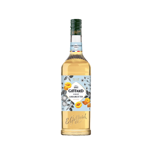 Giffard Amaretto Sirup Premium 1000 ml – Mandel Barsirup für Cocktails & Kaffeespezialitäten