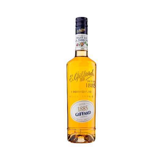 Giffard Crème de Passion Likör 16 % vol. 700 ml – Exotischer Maracuja Likör für Drinks